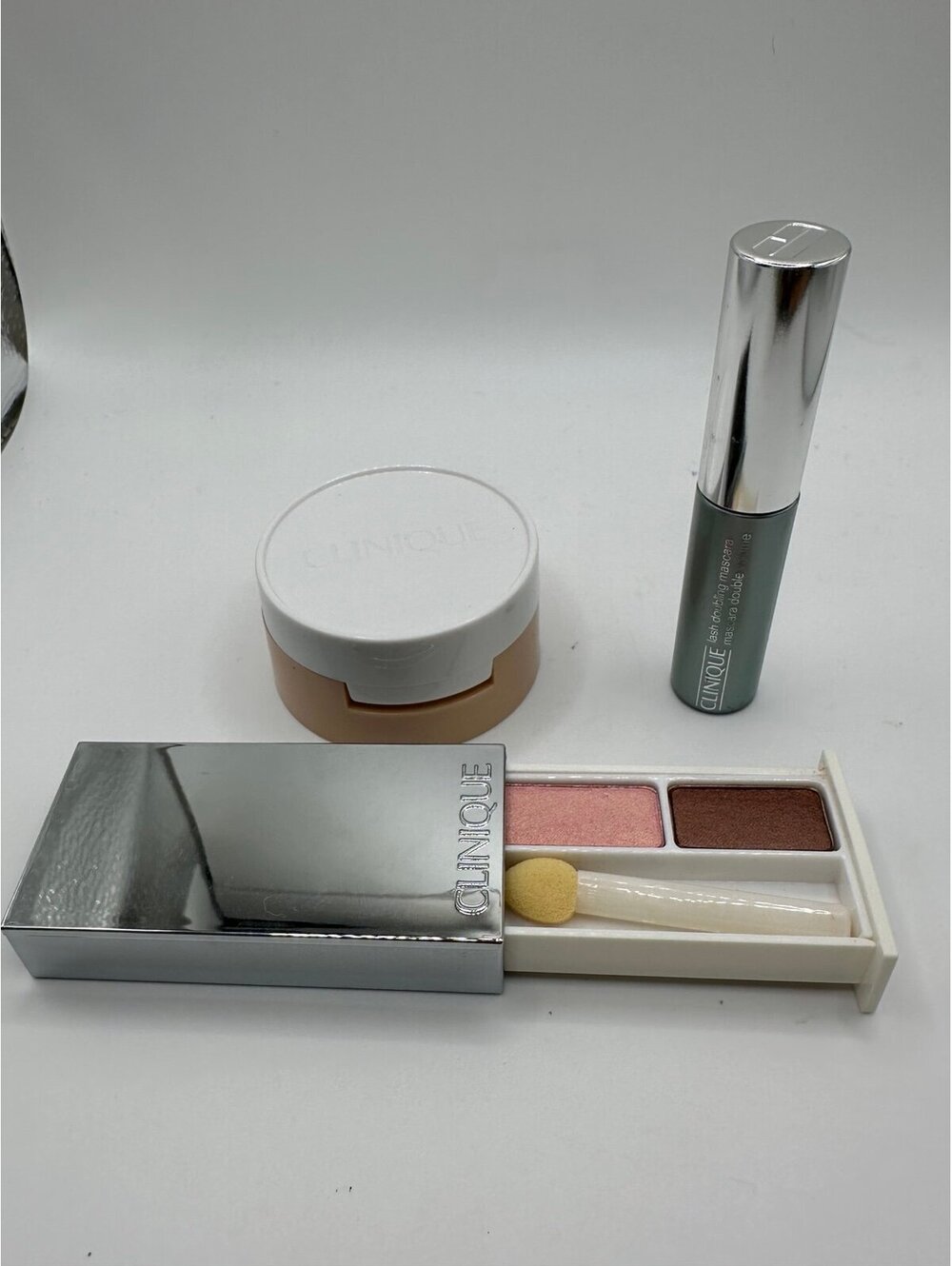 Clinique Beauty Bundle Eyeshadow Duo, Powder, Mascara NEW